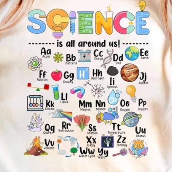 Funny Science Teacher Alphabet Back To School Shirt - Picture 2 of 3